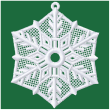 Kerstornament - Sneeuwvlok (FSL)