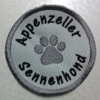Badge met pootje 35 mm en rasnaam Appenzeller Sennenhond