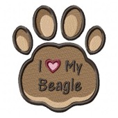 Borduurapplicatie Beagle EL002