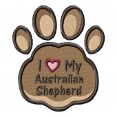 Borduurapplicatie Australian Shepherd EL002