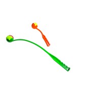 Ballenwerper incl. tennisbal - maxi - Kleur: oranje