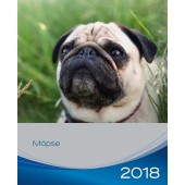 Kalender Mopshond 2018 - Trixie - voorblad